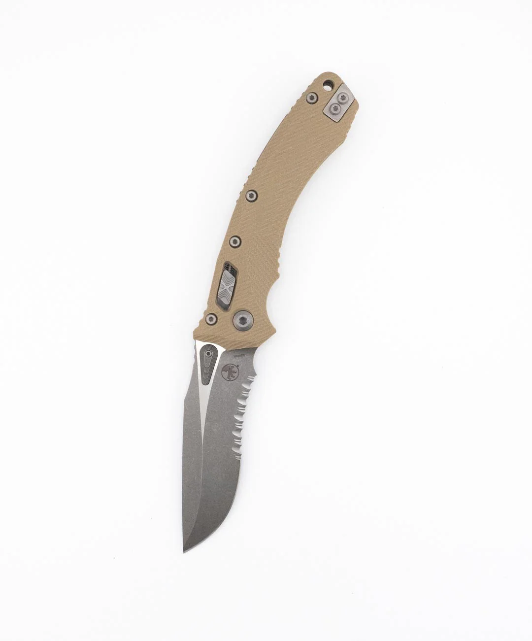 AMPHIBIAN RAM-LOK APOC PART SERR FLUTED TAN G10 (137RL-11APFLGTTA) FACTORY SECOND