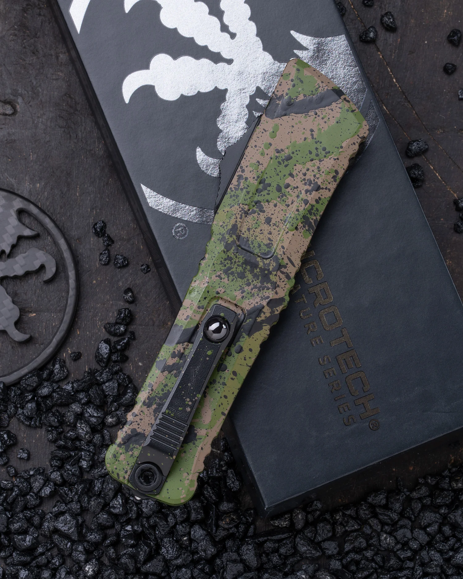 Combat Troodon® Bowie Gen III Signature Series OD Green/Tan W/Black Splatter Standard (1146-1ODTABKSPLS) - Image 2
