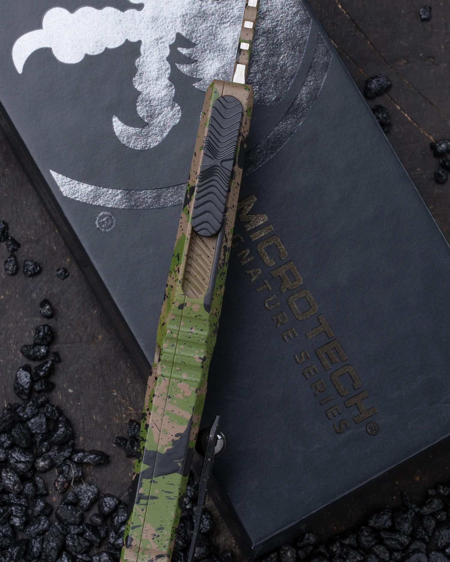 Combat Troodon® Bowie Gen III Signature Series OD Green/Tan W/Black Splatter Standard (1146-1ODTABKSPLS) - Image 3