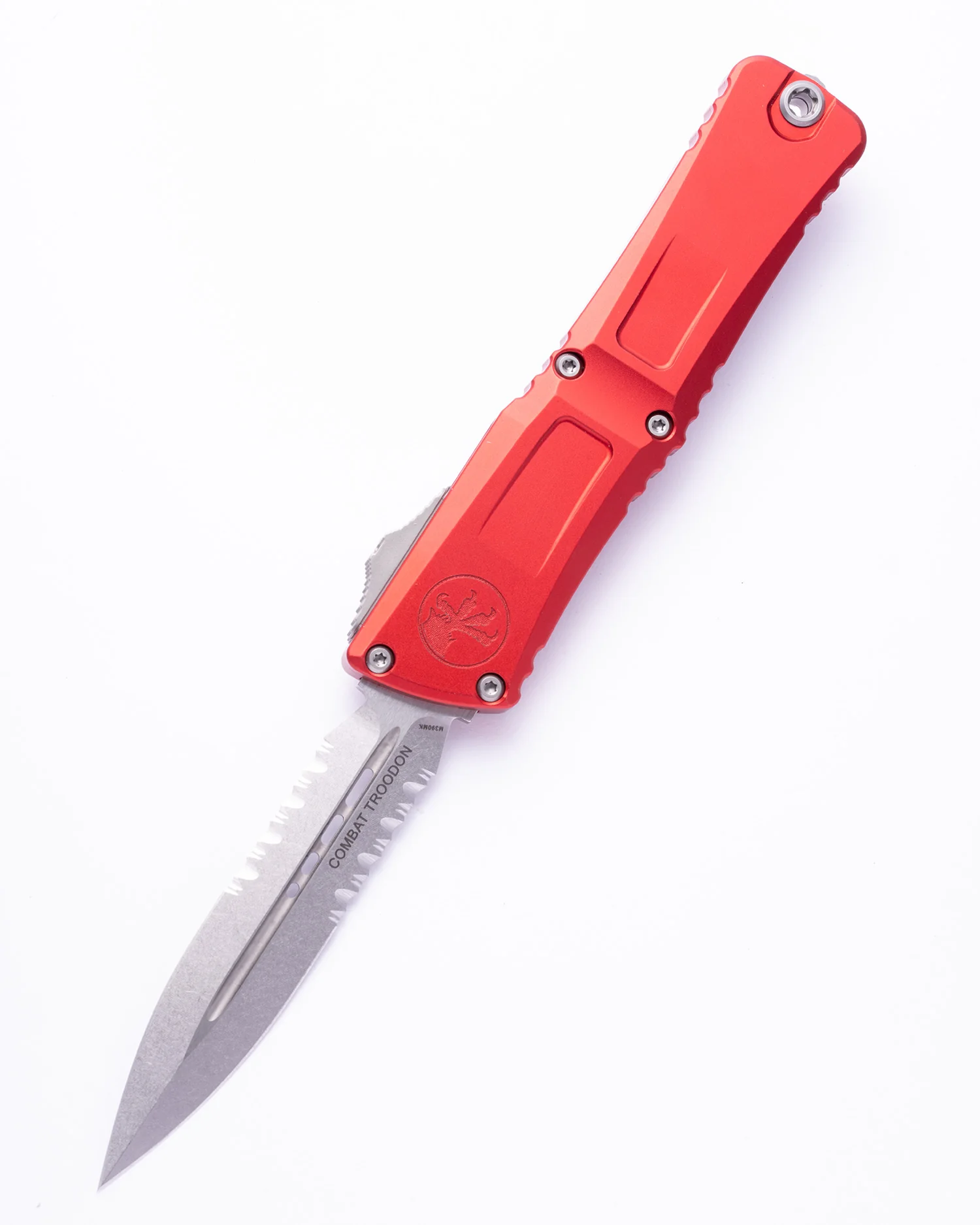 Combat Troodon® D/E Gen III Red Stonewash Partial Serrated (1142-11RD)