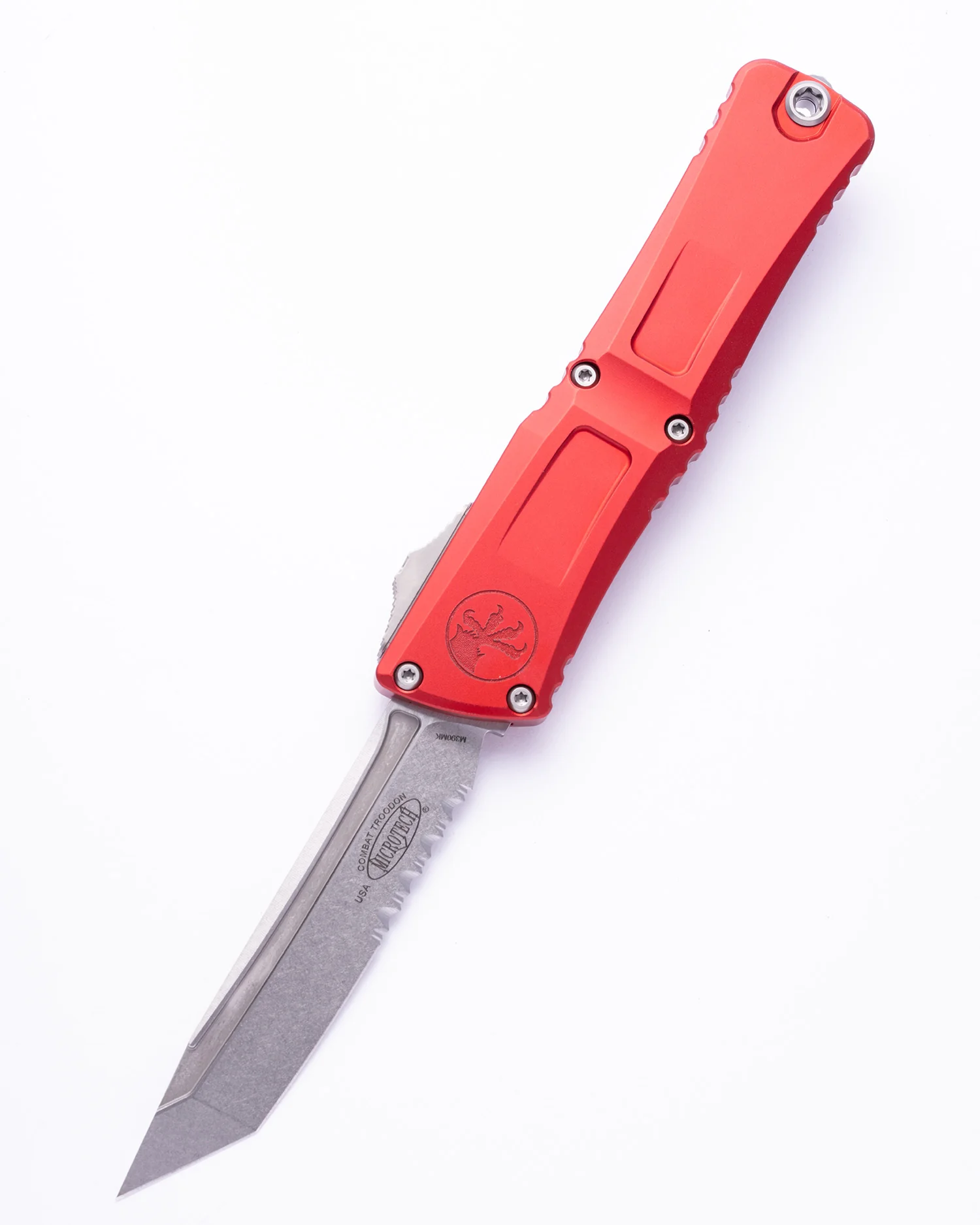 Combat Troodon® T/E Gen III Red Stonewash Partial Serrated (1144-11RD)