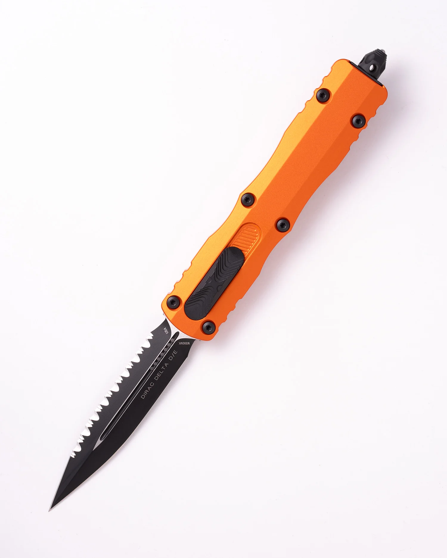 Dirac Delta® D/E Black Full Serrate Orange (227-3OR)