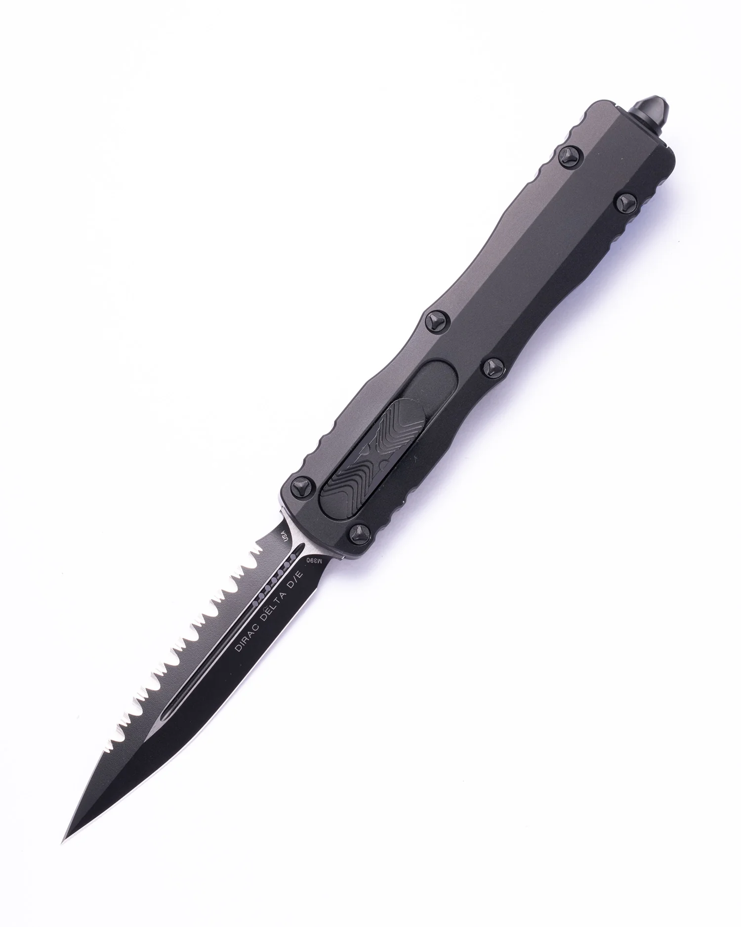 Dirac Delta D/E Black Full Serrated Tactical (227-3T)