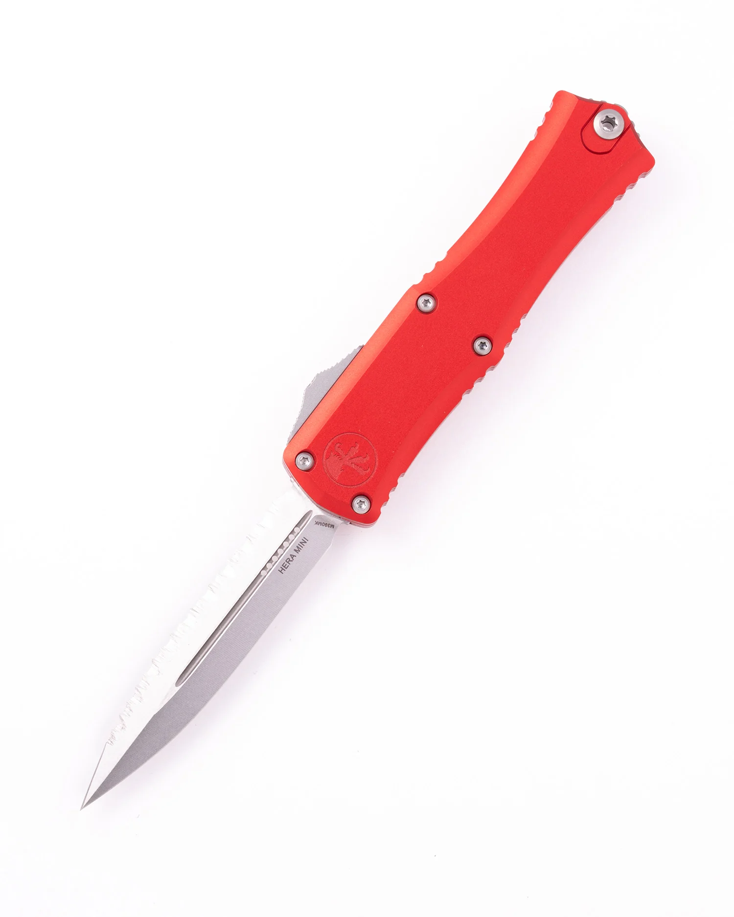 HeraĀ® II Mini D/E Stonewash Full Serrate Red (1702M-12RD)