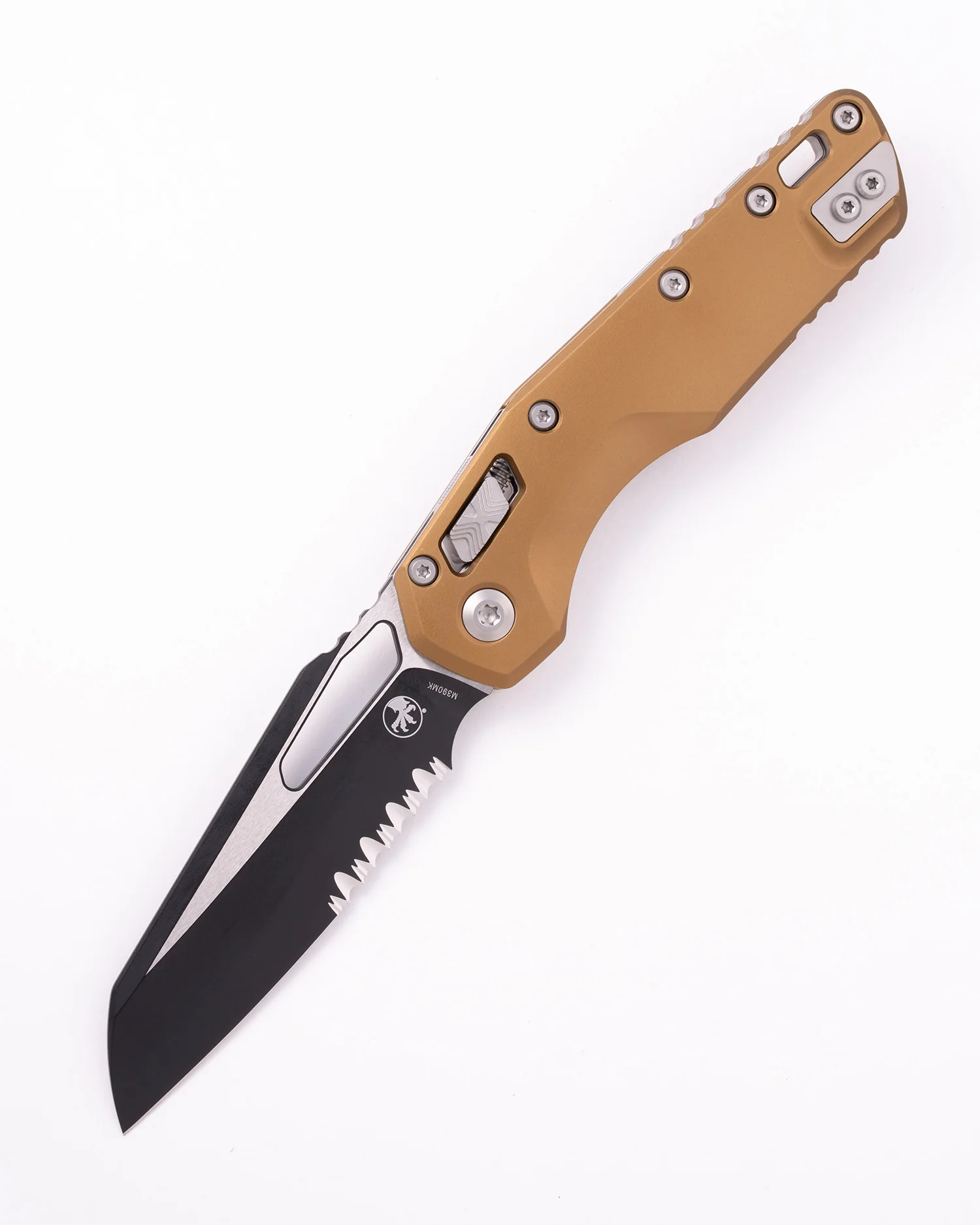 MSIĀ® S/E Black Stonewash Partial Serrate Aluminum Tan (210-2TA)