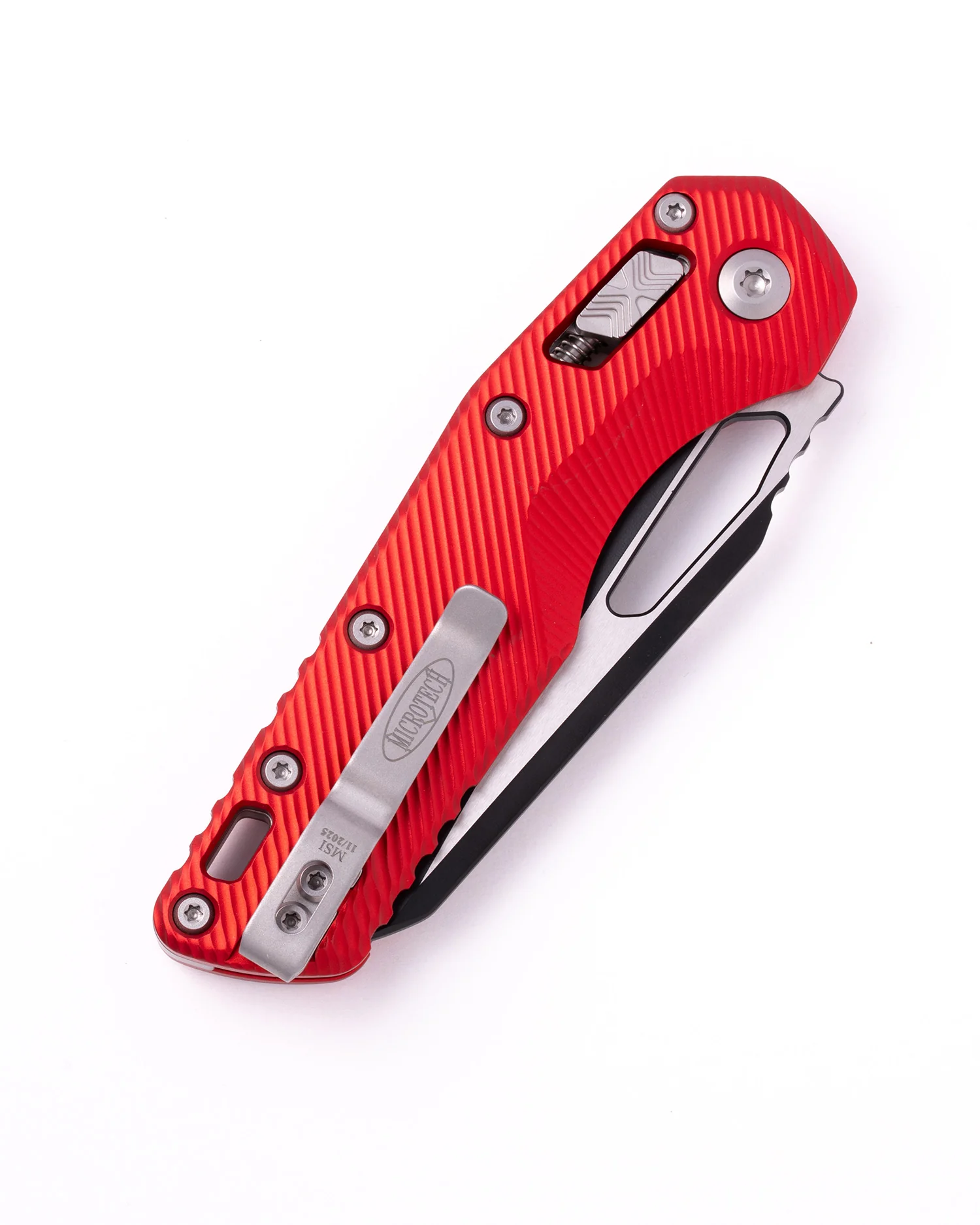 MSI® S/E Fluted Black Part Serrate Aluminum Red (210-2FLRD) - Image 2