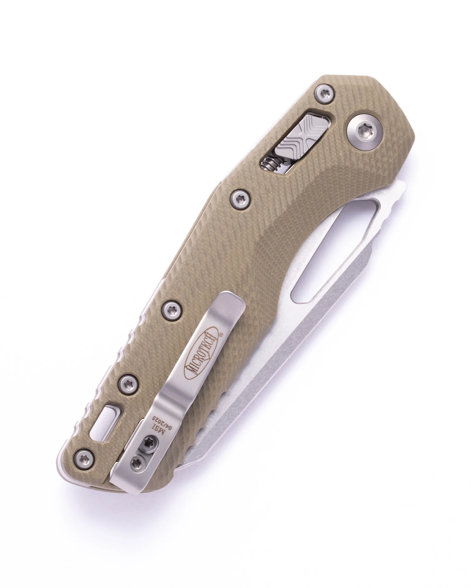 MSI® S/E Fluted G-10 OD Green Stonewash Partial Serrated (210-11FLGTOD) - Image 2