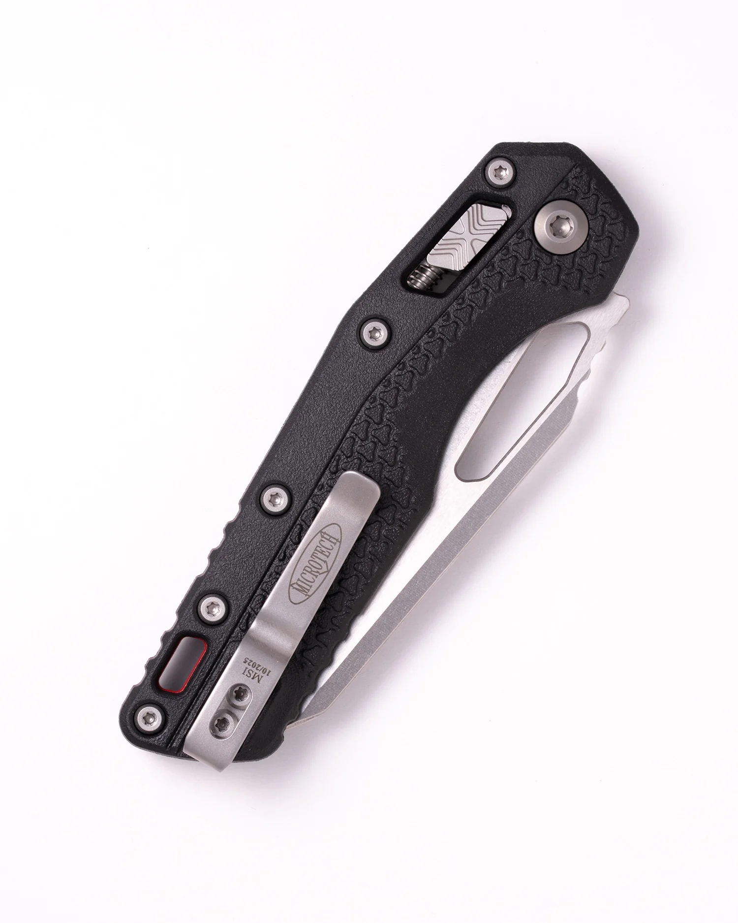 MSI S/E STONEWASHED PART SERRATE TRI-GRIP POLYMER RED BACKSTRAP (210T-11PMBK-A5) - Image 2