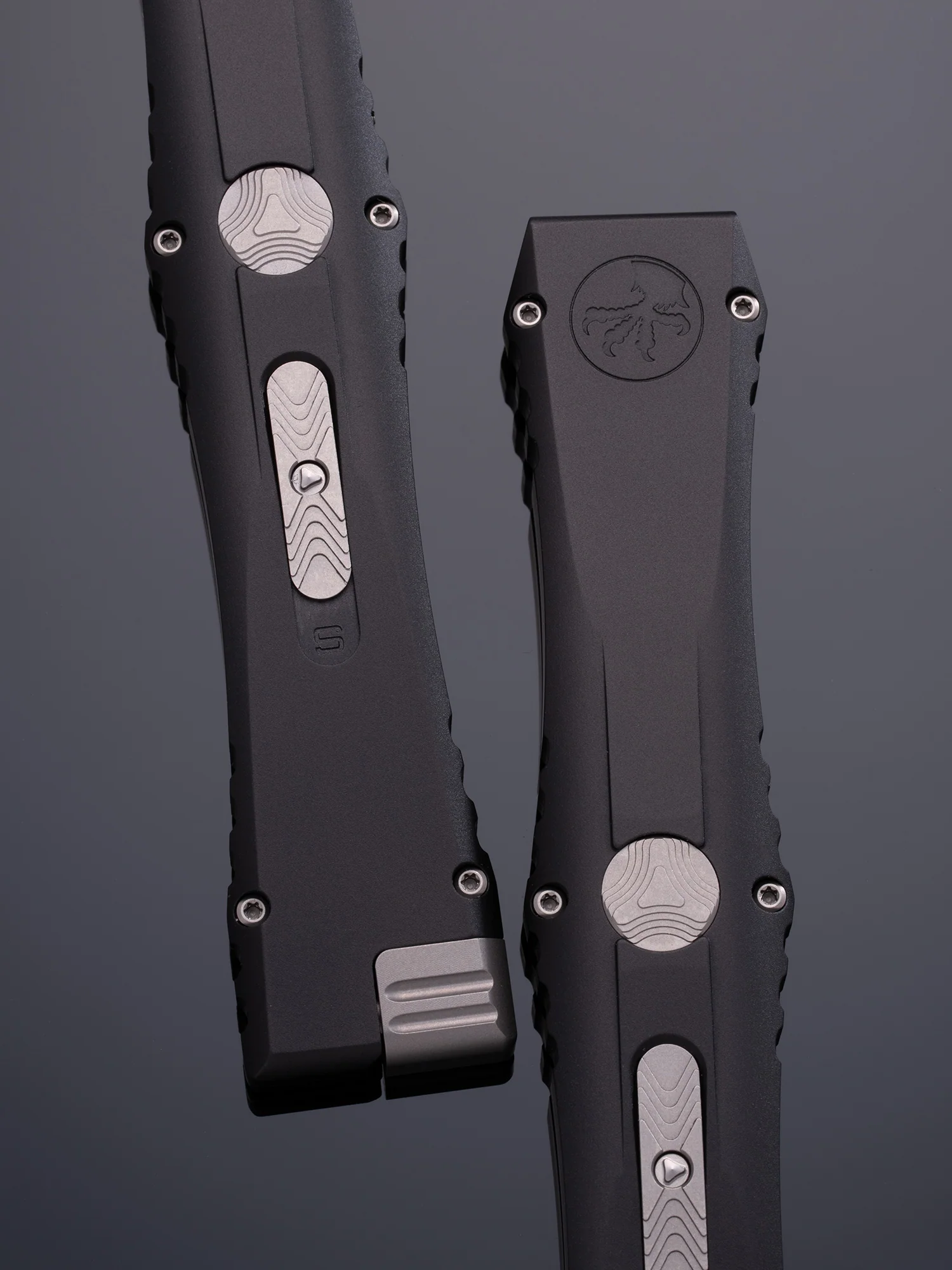 NEMESIS IV – DOUBLE EDGE M390MK – STONEWASH FINISH HARDCOAT ANODIZED AIRCRAFT ALLOY DOUBLE VAPOR BLAST 17-4 STAINLESS - Image 2