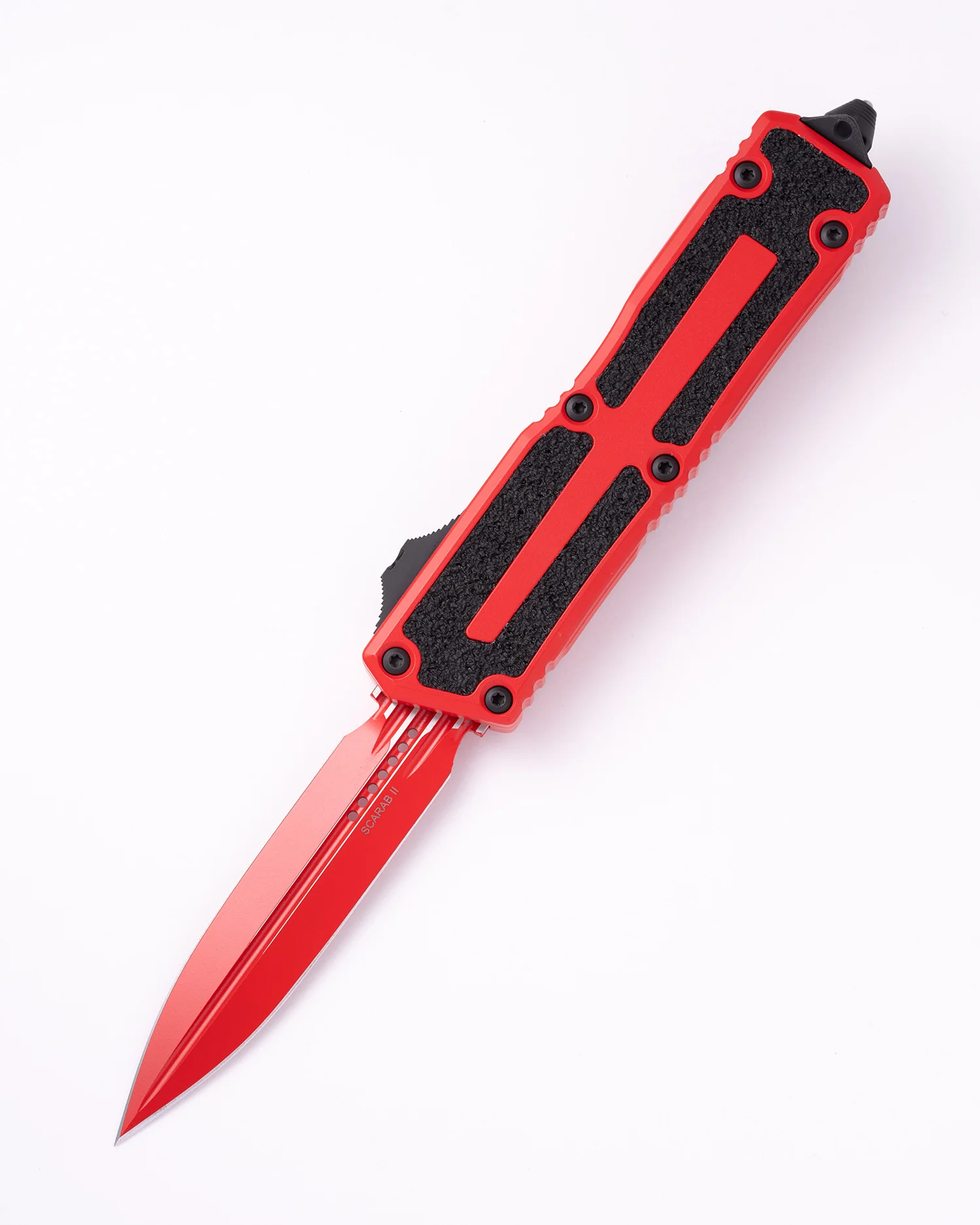 SCARAB II GEN III D/E STONEWASH CERAKOTE RED BLACK HARDWARE (1280-1RD-C5Z4)