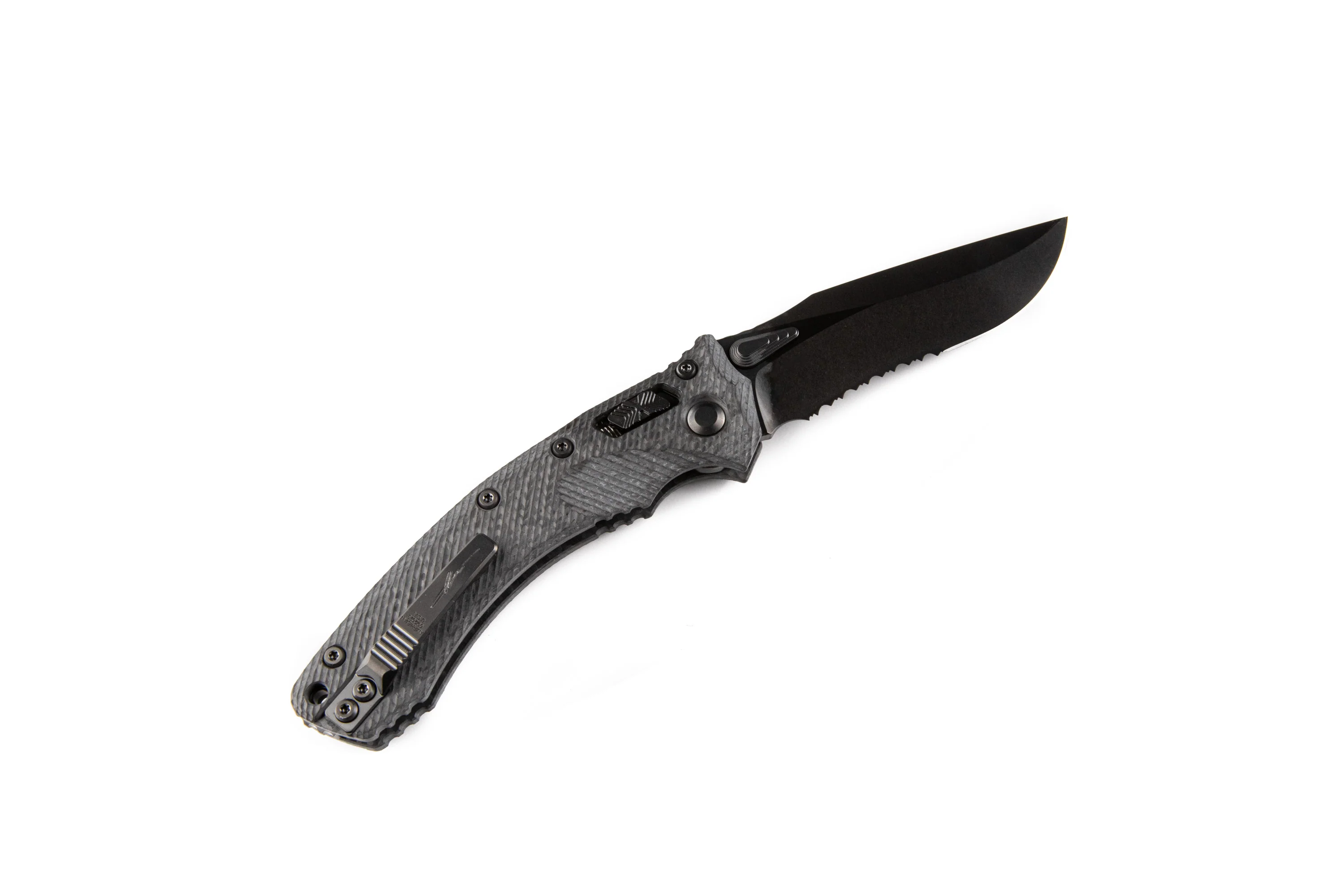 Signature Series Amphibian RAM-LOK™ S/E Fluted Carbon Fiber DLC Partial Serrated (137RL-2DLCTFLCFS) - Image 2
