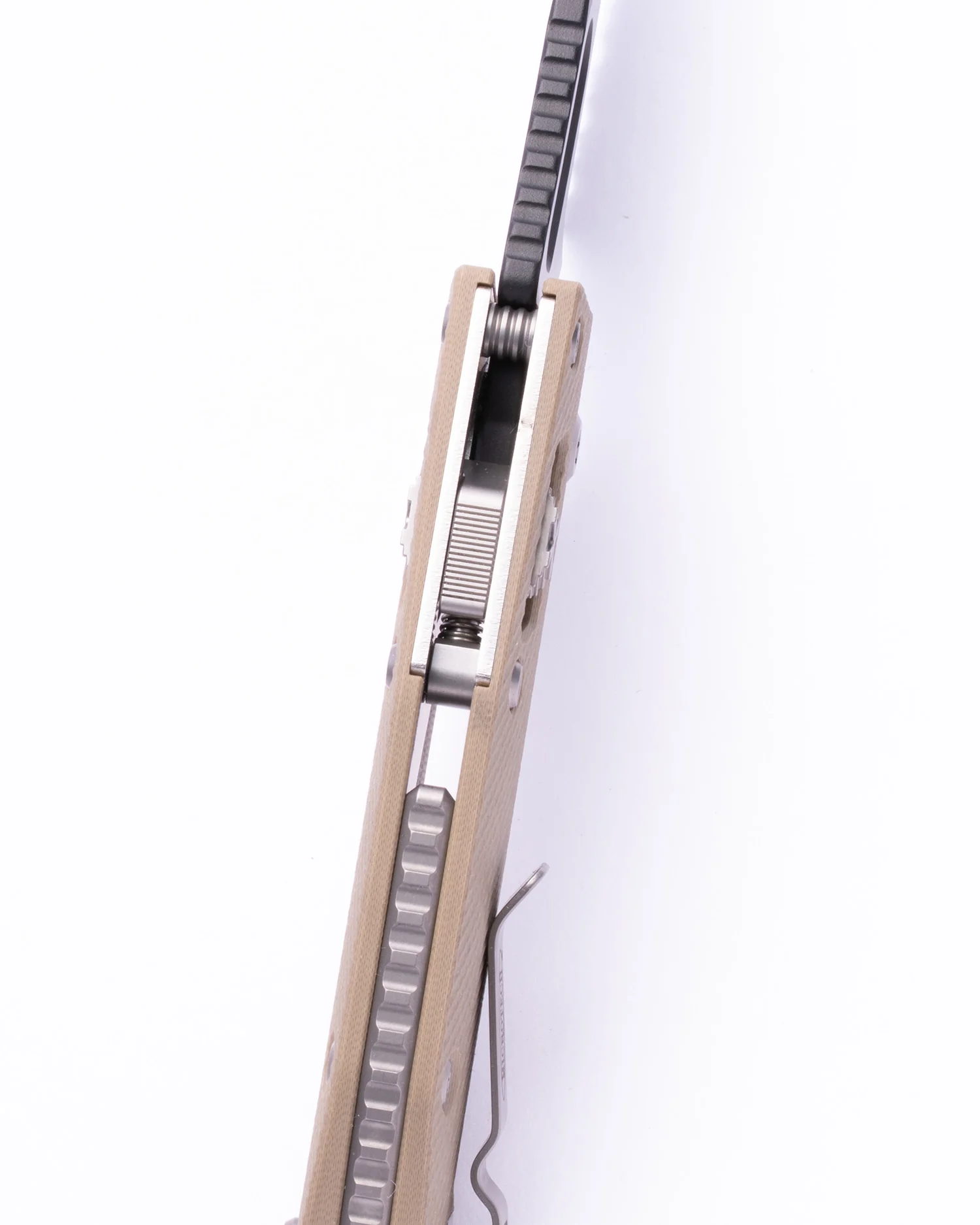 STITCH RAM LOK S/E BLACK FULL SERRATE FLUTED G-10 TAN (169RL-3FLGTTA) - Image 3