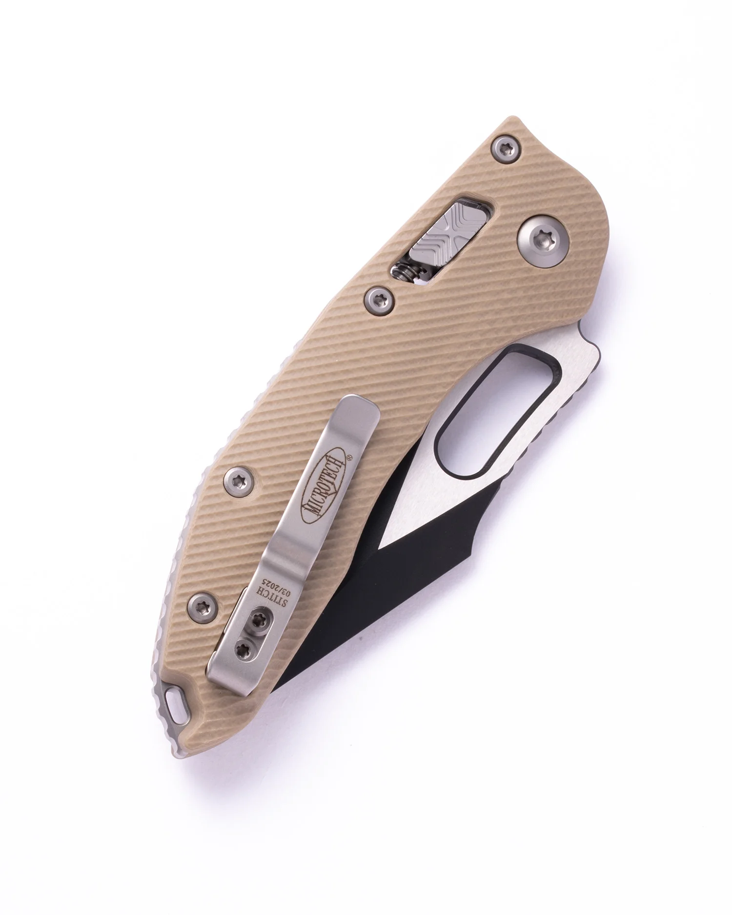 STITCH S/E RAM - LOK BLK PAINTED BLADE FLUTED G-10 TAN STD (169RL-1FLGTTA) - Image 2