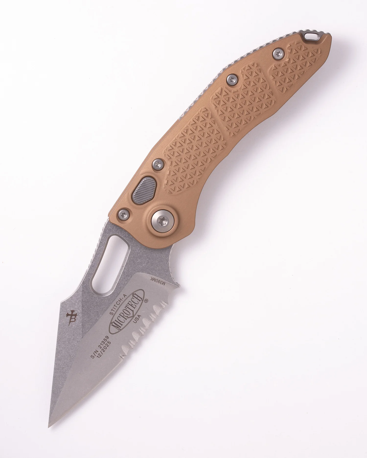 STITCH S/E STONEWASH PART SERRATE BROWN (169-11BN)